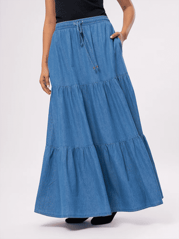 Tiered Maxi Skirt