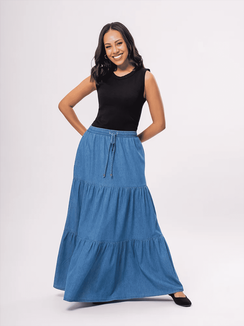 Tiered Maxi Skirt (3)