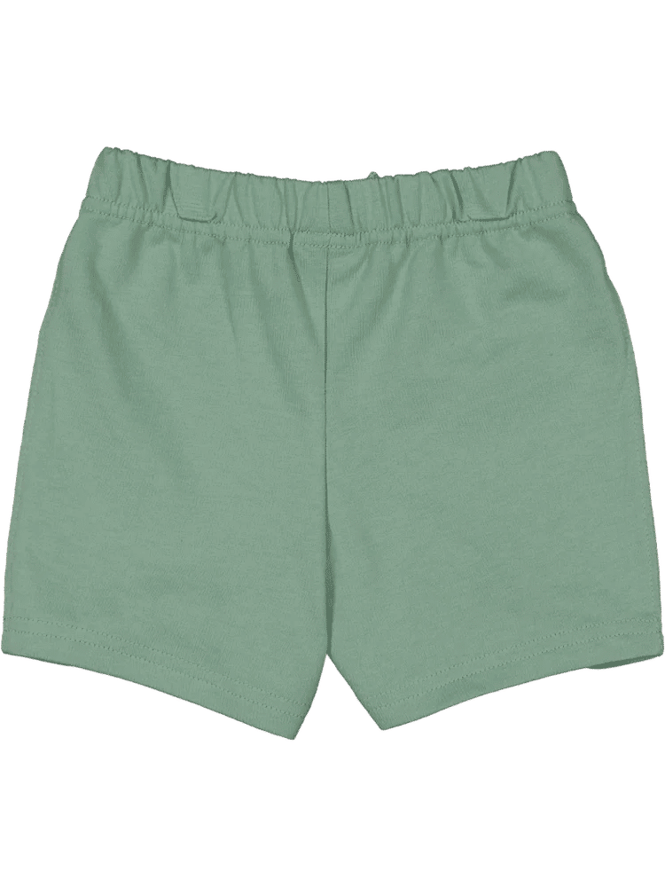 Sage Green Cotton Drawstring Shorts (2)