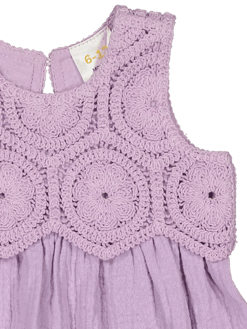 Lilac Crochet Dress