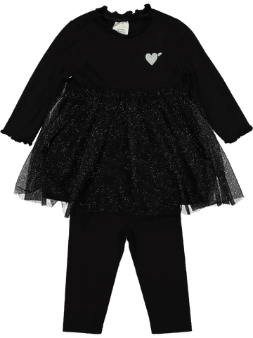 Sparkle Heart Tutu Dress Set