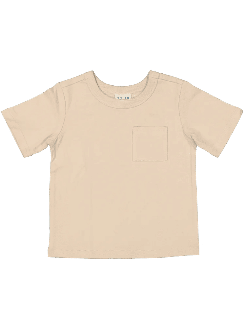 Beige Cotton Pocket T-Shirt