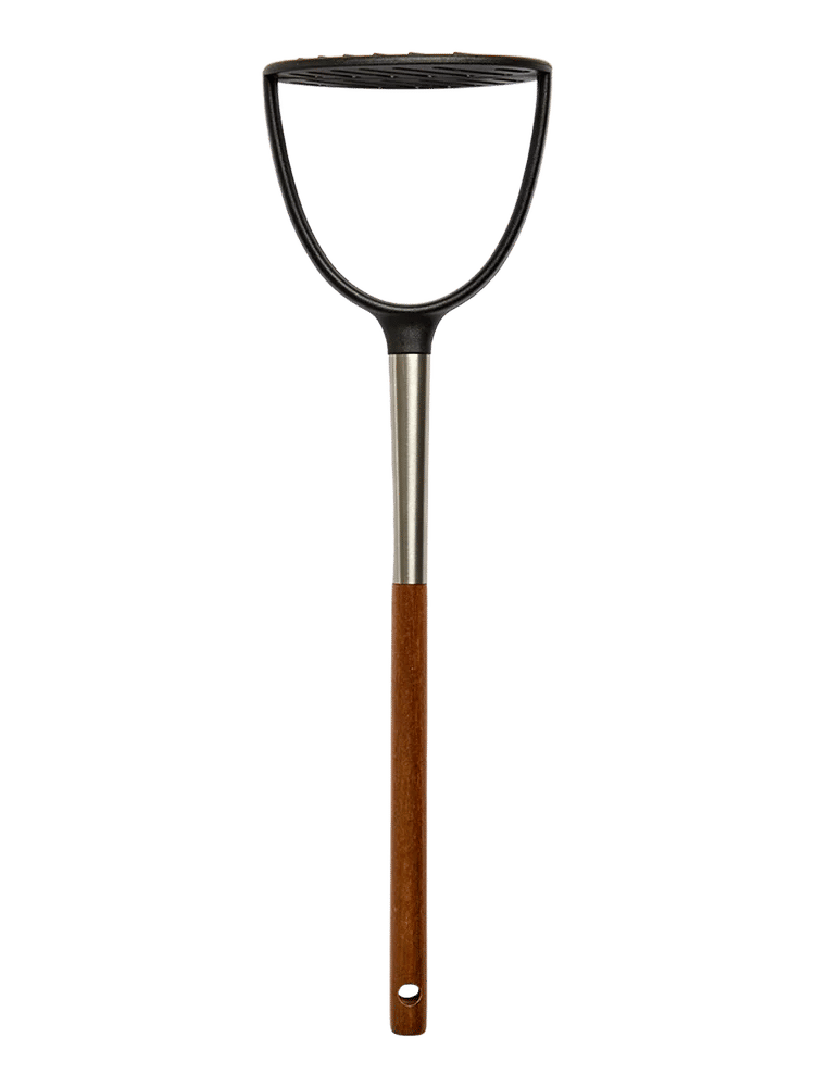 Black Potato Masher with Wooden Handle (1)