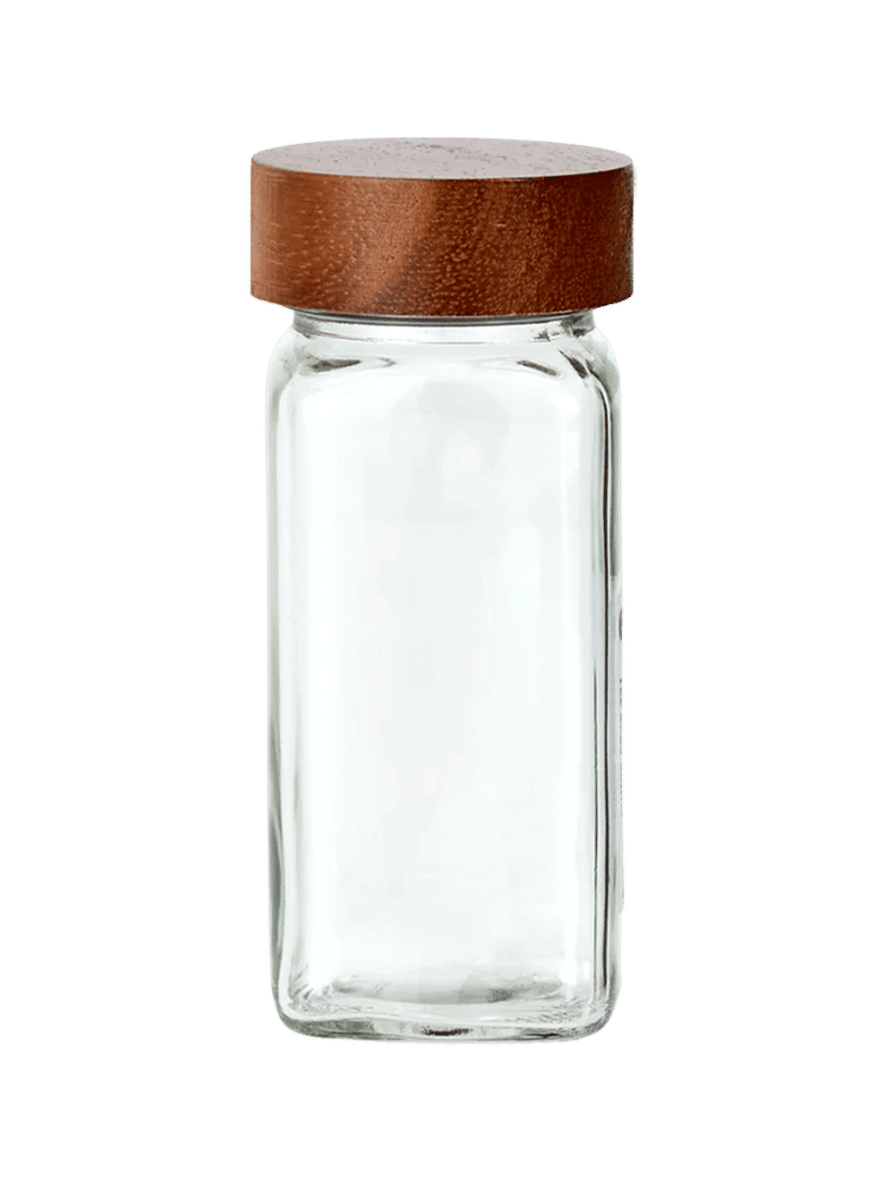 Glass Spice Shaker With Wood Lid