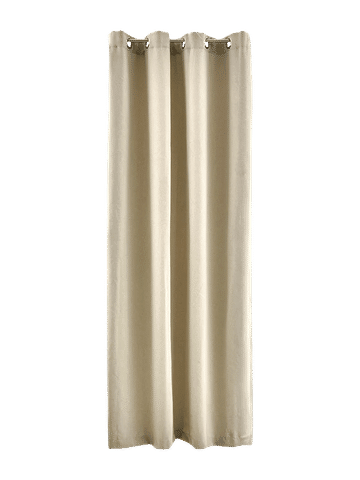Natural Unlined Eyelet Curtain 140x218cm