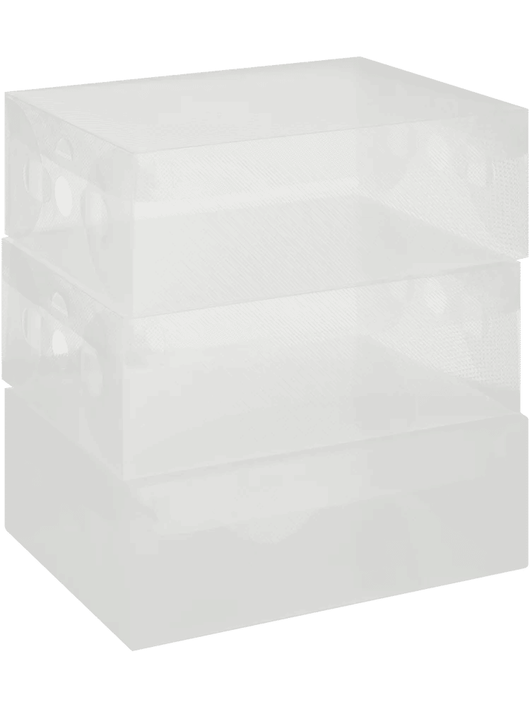 3 Pack Clear Shoe Boxes (1)