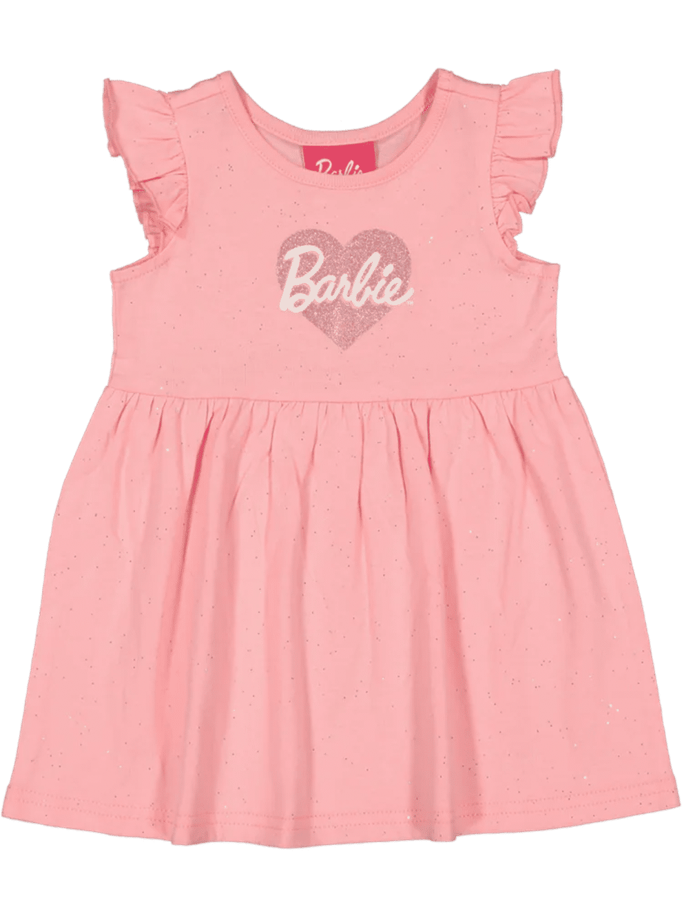 Pink Barbie Flutter Sleeveless Dress