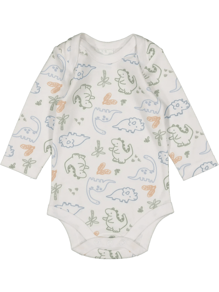 Long Sleeve Dinosaur Print Bodyvest