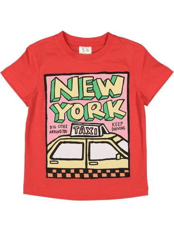 Red New York City Graphic T-Shirt