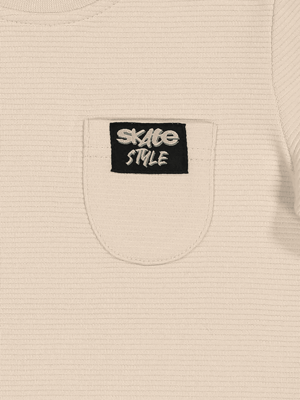 Beige Pocket T-Shirt (1)