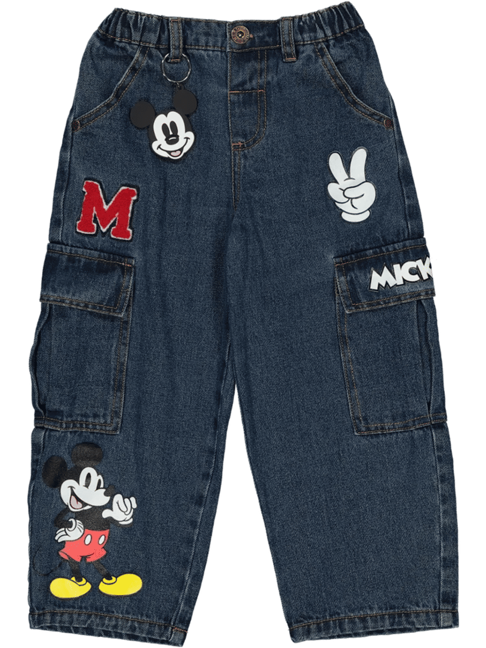 Mickey Mouse Denim Cargo Jeans