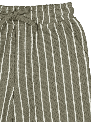 Striped Cotton Shorts