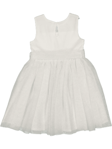 White Embellished Tulle Dress