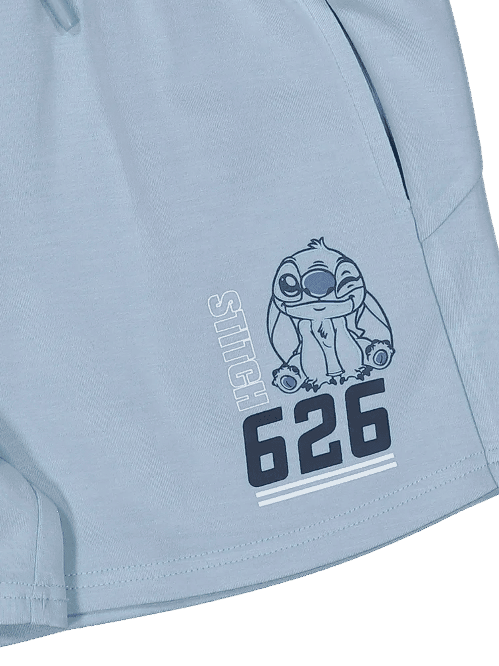 Stitch Graphic Print Drawstring Shorts (2)
