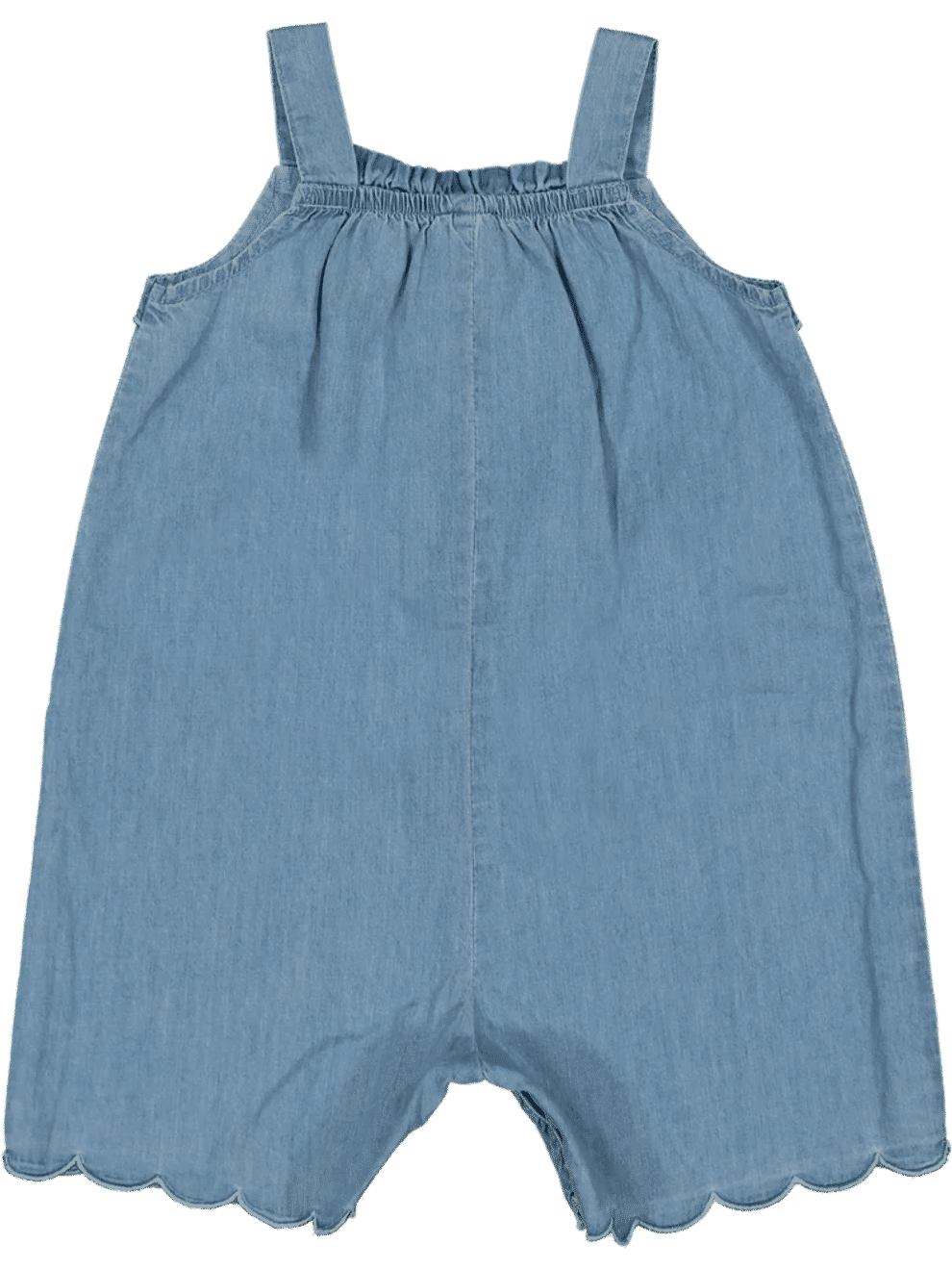 Blue Denim Scalloped Jumpsuit (1)