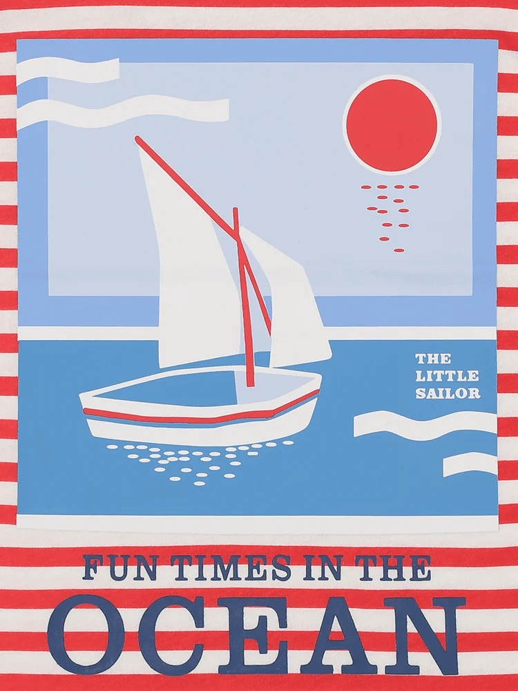 Maritime Graphic Stripe T-Shirt (1)