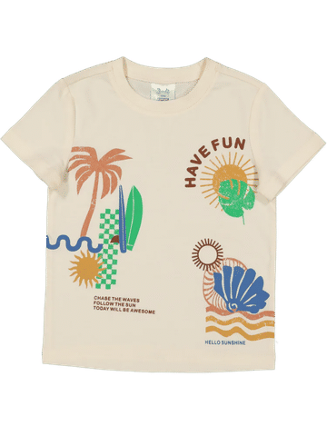 Cream Graphic T-Shirt