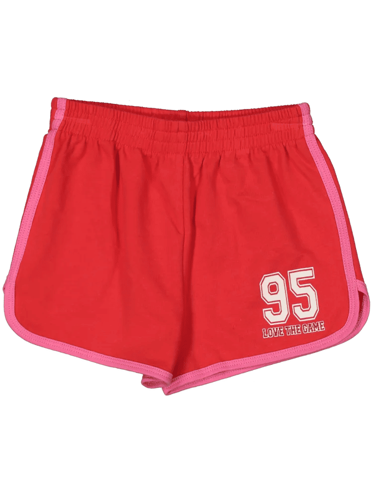 Red Graphic Shorts