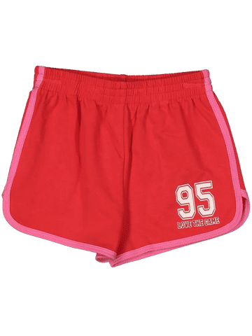 Red Graphic Shorts