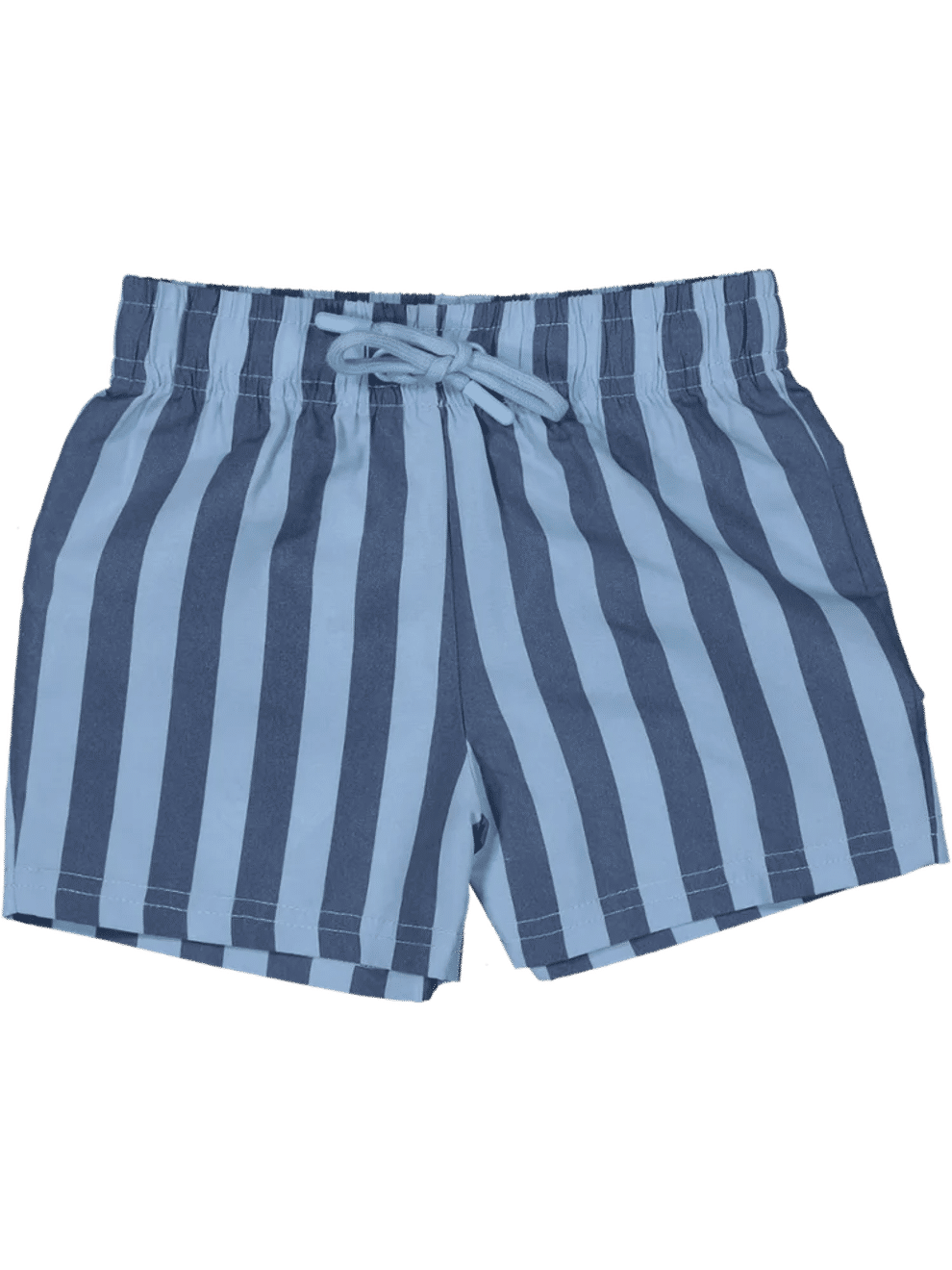 Deep Blue Striped Casual Shorts