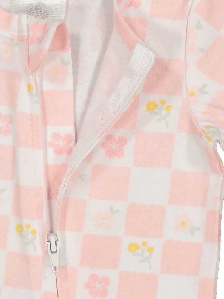 Checkered Floral Romper (1)