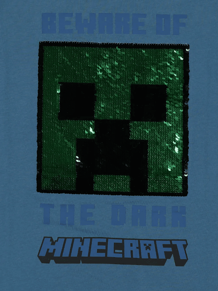 Minecraft Creeper Sequin T-Shirt (2)