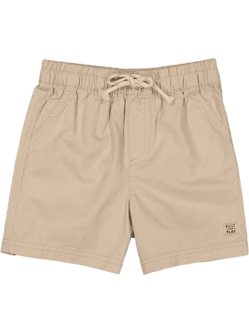 Beige Cotton Play Shorts