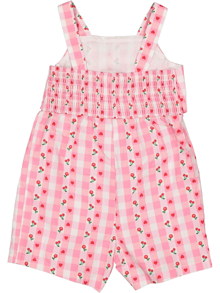 Pink Gingham Bow Romper (4)
