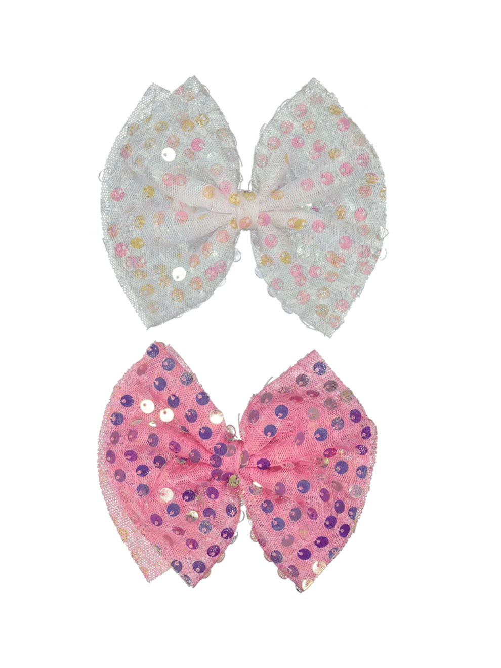 Sparkly Sequin Mesh Hair Bows