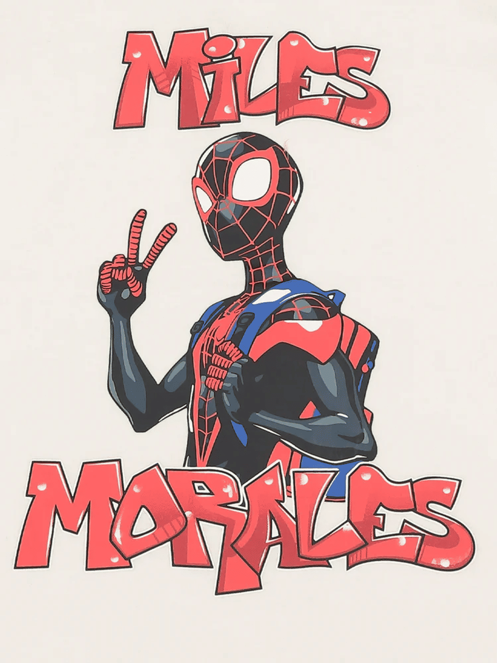 Miles Morales Graphic Print Cotton T-Shirt (1)