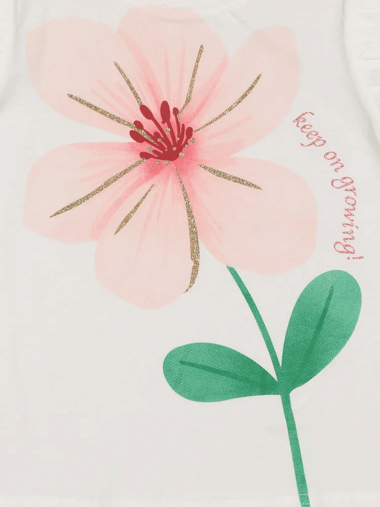 Floral Print Cotton T-Shirt (2)