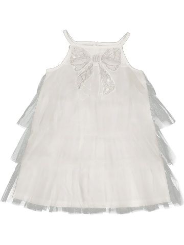 White Tiered Bow Dress