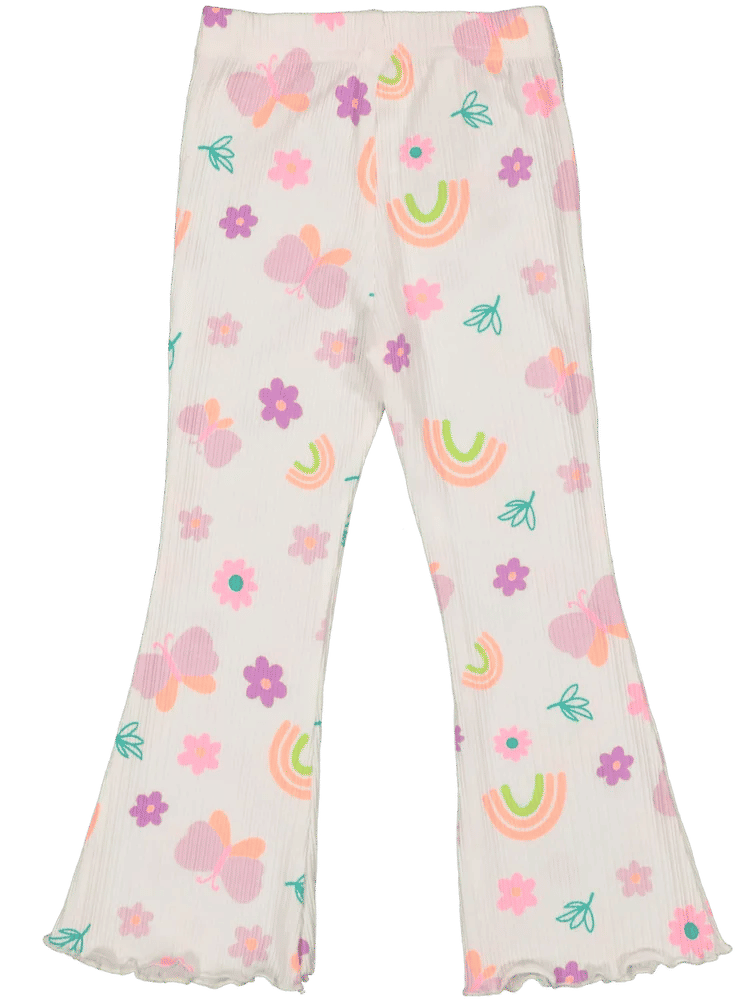 Floral Print Flared Leggings (1)