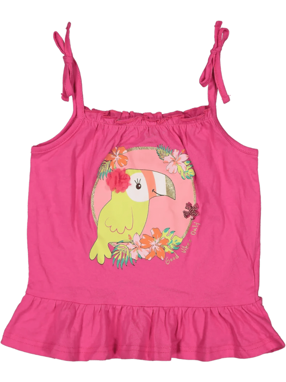 Pink Toucan Print Vest