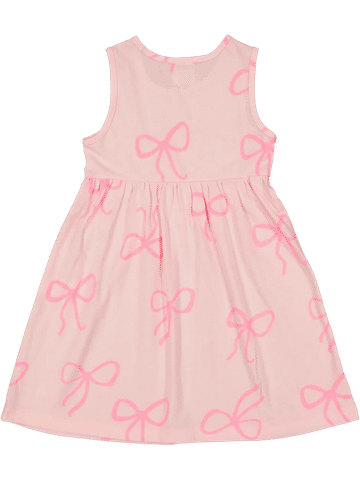 Pink Bow Print Dress