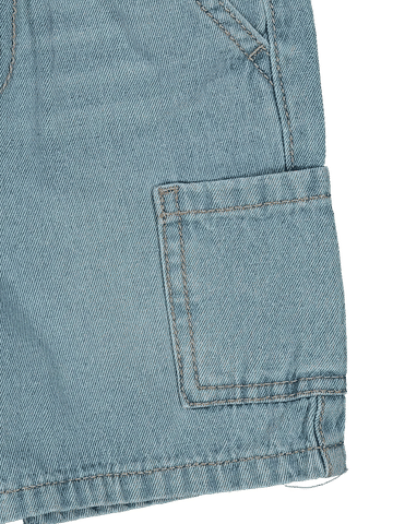 Light Wash Denim Safari Shorts