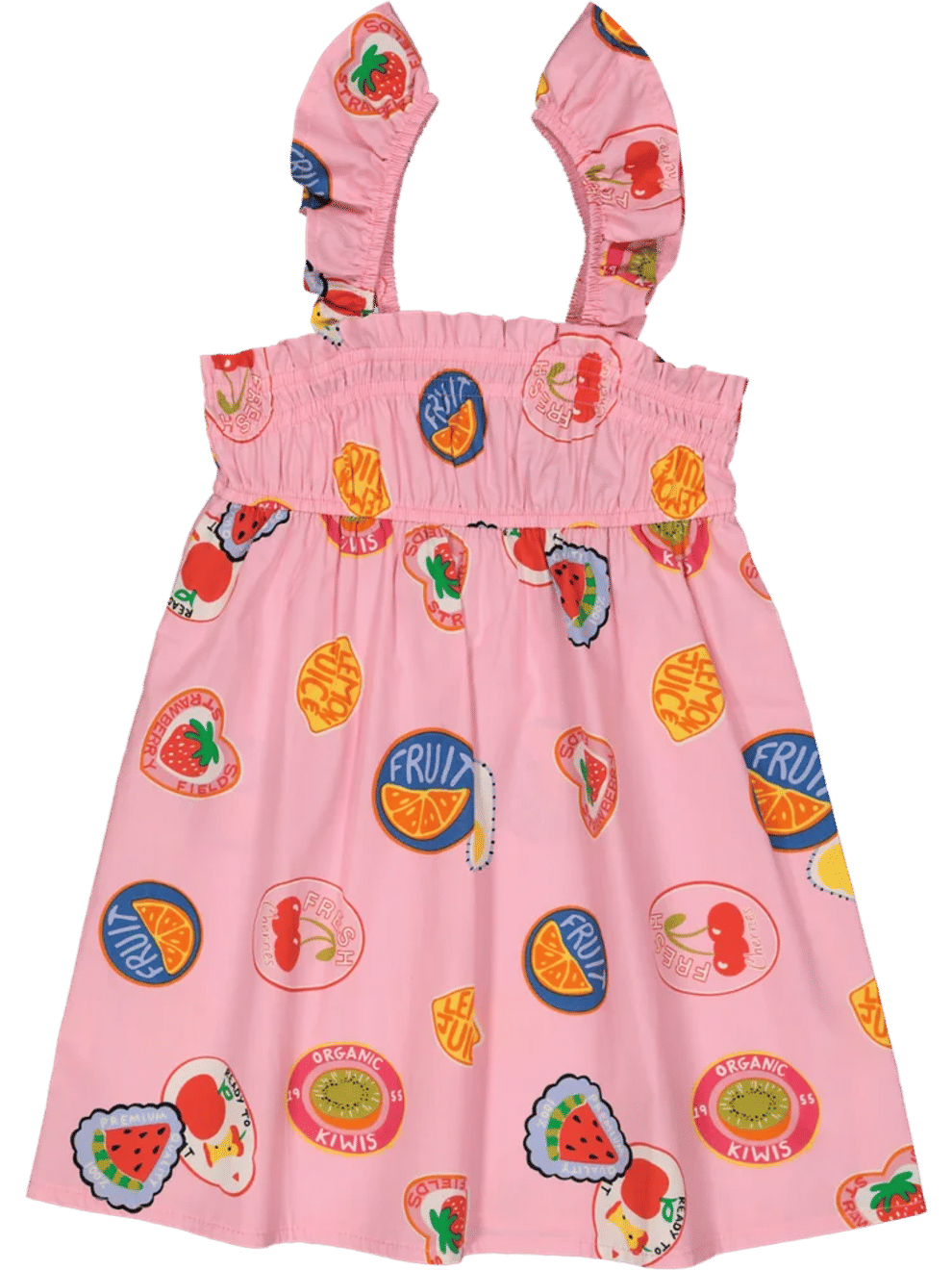 Pink Fruit Print Dress