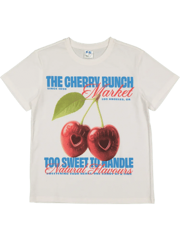Cherry Graphic Crew Neck T-Shirt