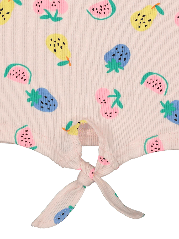 Fruit Print Tie Front Top (2)
