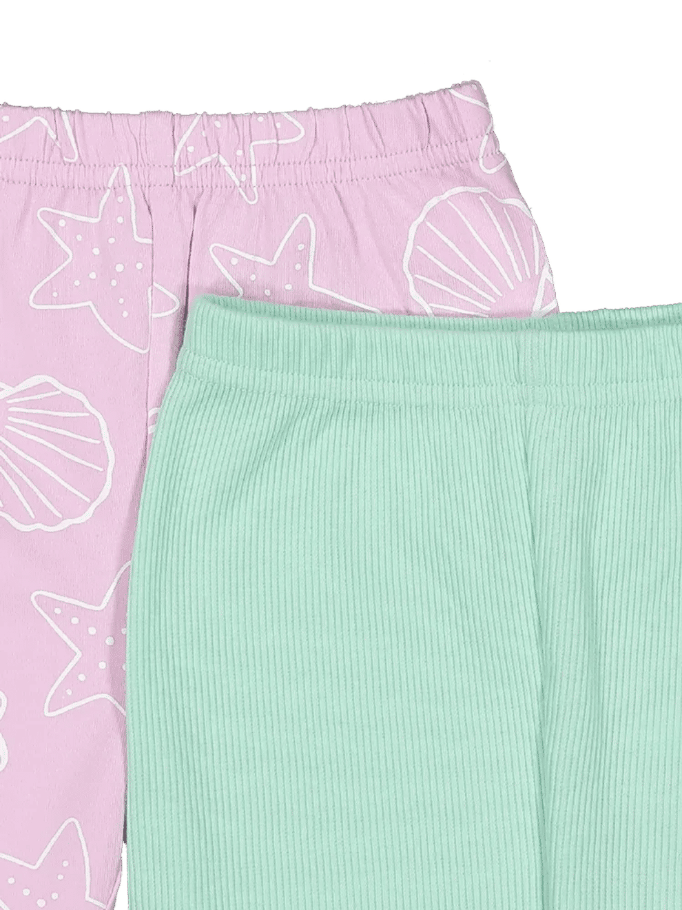 2 Pack Printed Ribbed Shorts (1)