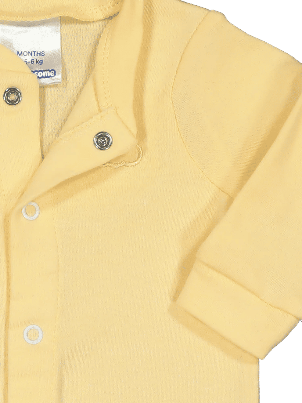 Yellow Cotton Babygrow (2)