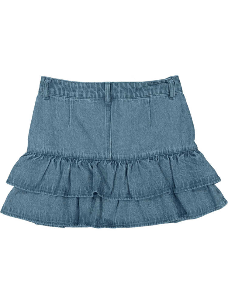 Denim Frill Skirt (1)
