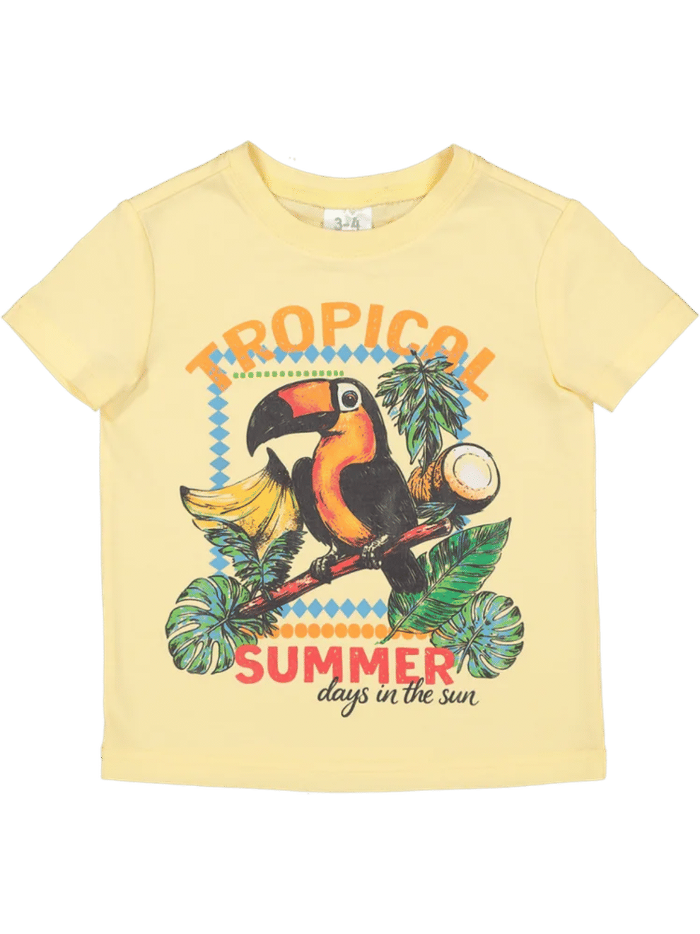 Yellow Toucan Print T-Shirt