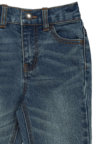 Distressed Blue Denim Jeans