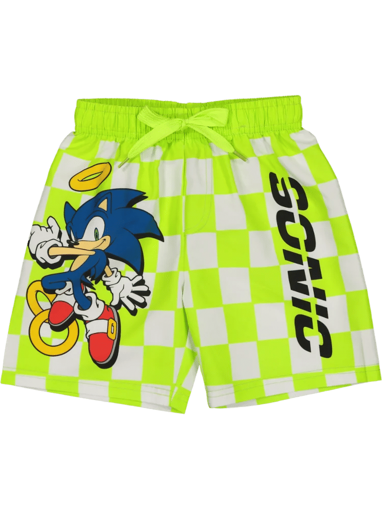 Sonic Checkered Print Shorts