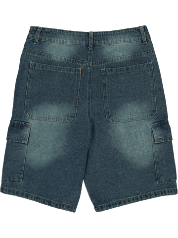Denim Cargo Shorts