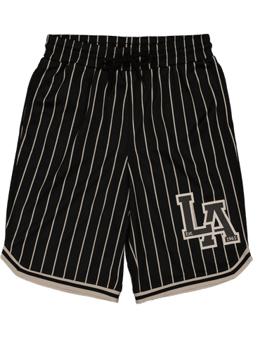 Striped La Graphic Shorts