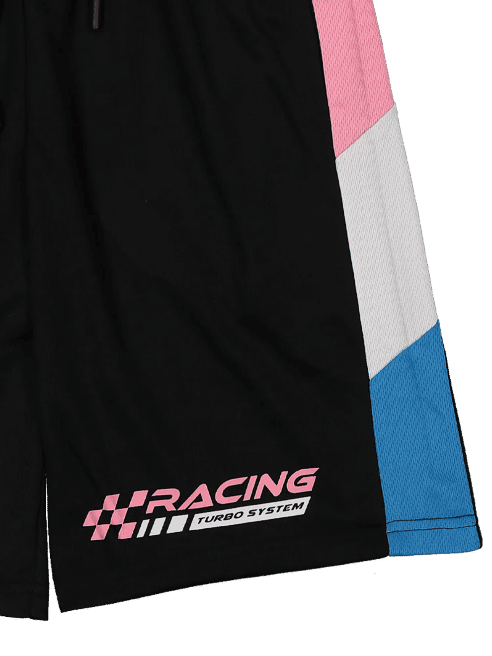 Sporty Colourblock Racing Shorts (1)