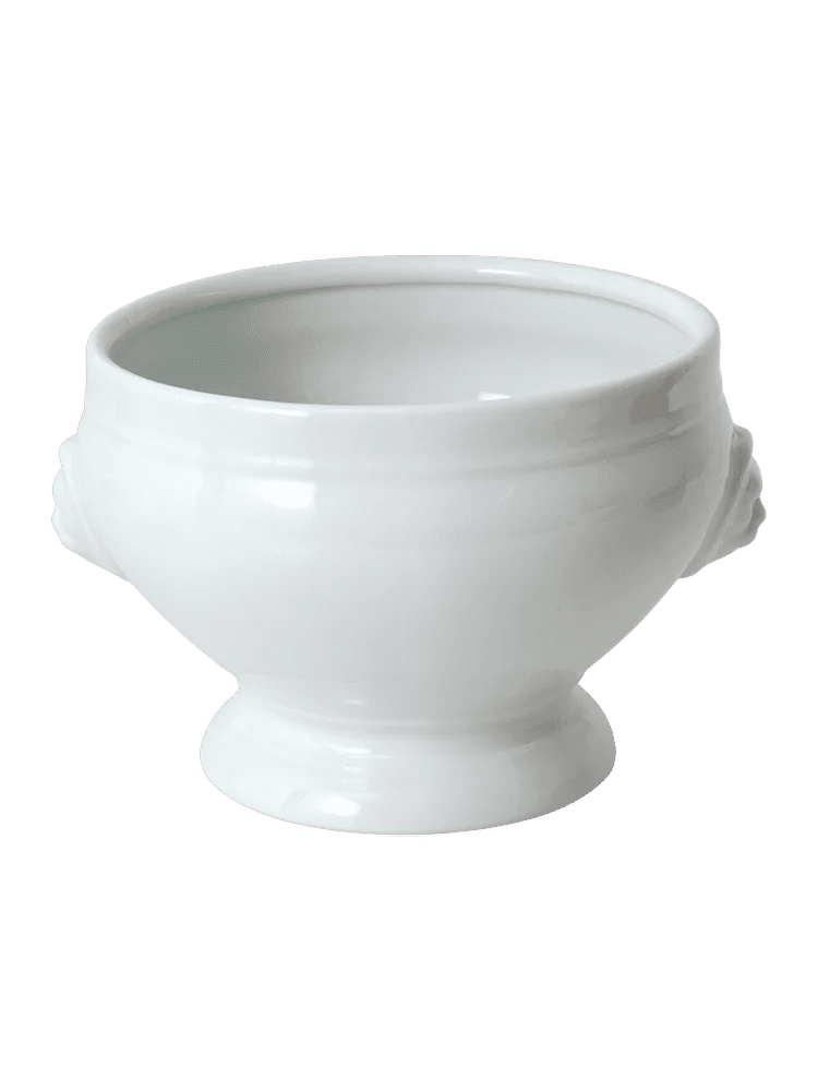 Classic White Ceramic Serving Bowl 23cm