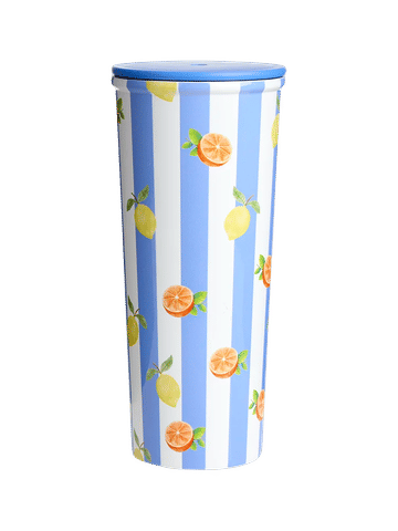 700ML Striped Citrus Pattern Travel Cup